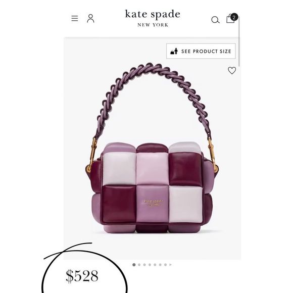 🚫SOLD ON MERCARI🚫 Kate Spade Boxxy Lambskin Leather Crossbody Bag in Purple - Picture 4 of 17